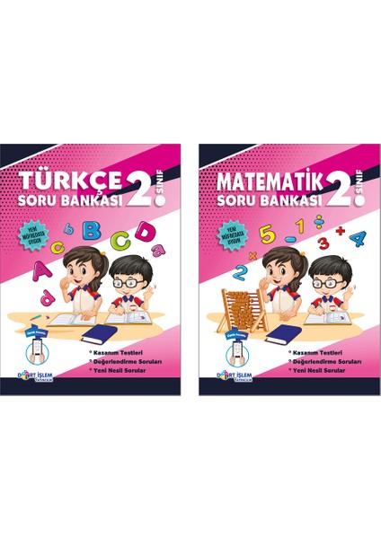 2. Sınıf Türkçe / Matematik Soru Bankaları