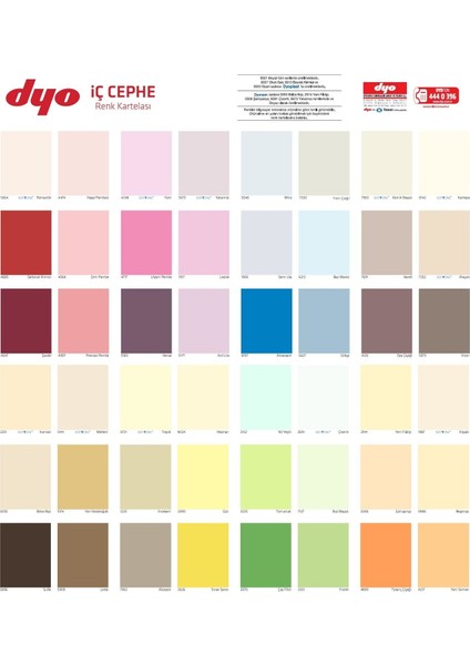 Dinamik Silikonlu Silinebilir Ipek Mat Iç Cephe Boyası 15 Lt Renk:alaçatı KOD:7252