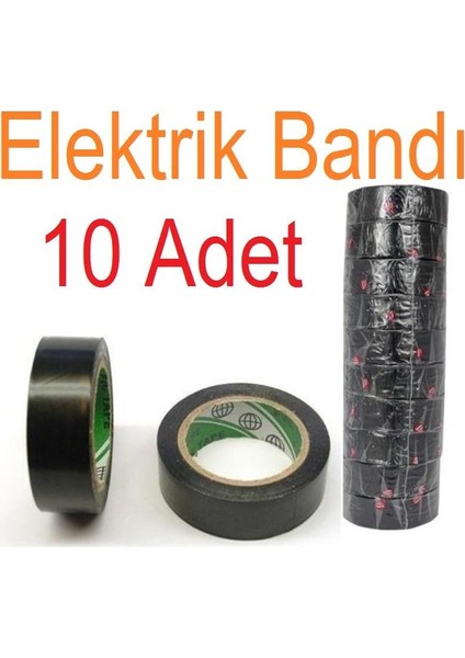 Elektrik Bandı Siyah Izole Pvc Elektrik Bandı 10'lu fiyatları