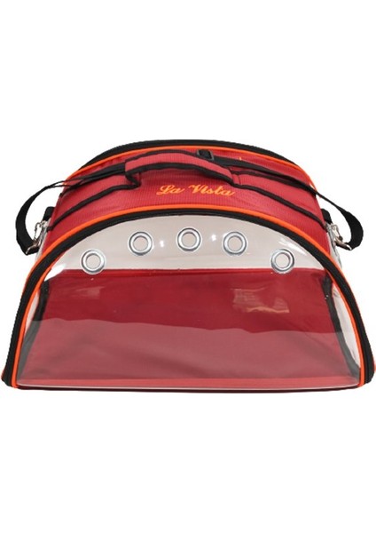 Ufo Kedi ve Köpek Taşıma Çantası Kırmızı 48X26X27H cm