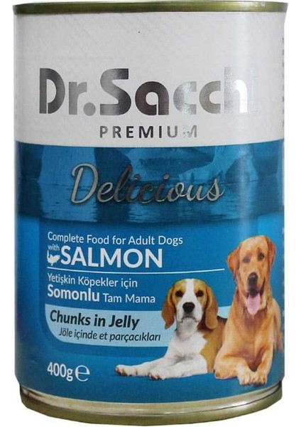 Dr.sacchi Somonlu Köpek Konservesi 400 G 2'li Set Idili