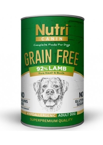 Nutri Canine Tahılsız Kuzulu Patatesli Köpek Konservesi 400 gr Idili
