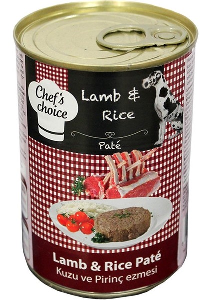 Chefschoice Kuzulu Pirinçli Ezme Köpek Konseve Maması 400 gr Idili