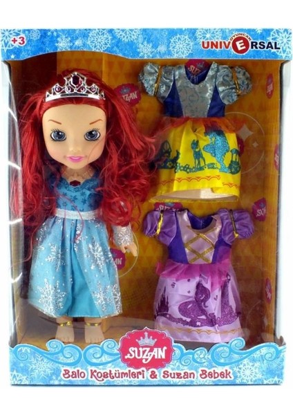 Işıklı Sesli Balo Elbiseli Suzan Bebek