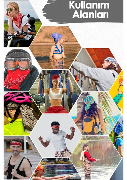 Kadın Mor Stars Desenli 50X50 Bandana Hyl DG0521-22 fırsatları