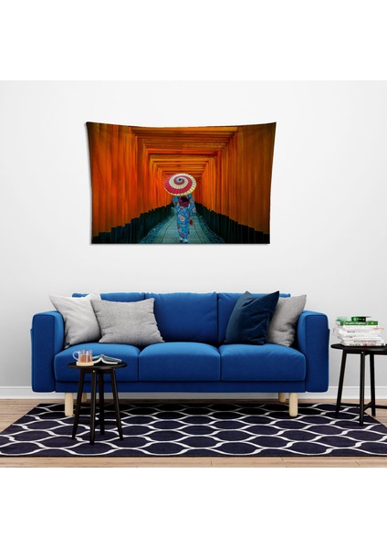 Uzakdoğu Kadın Duvar Örtüsü Halısı 150 x 100 cm