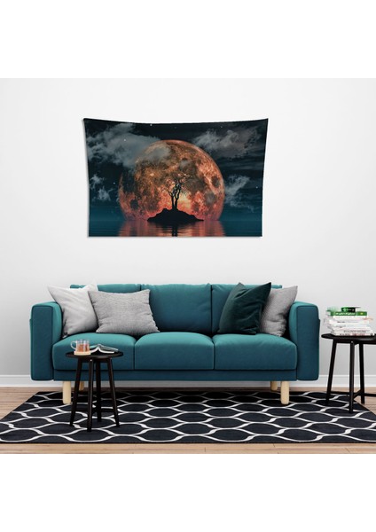 Deniz ve Mehtap Duvar Örtüsü Halısı 150 x 100 cm