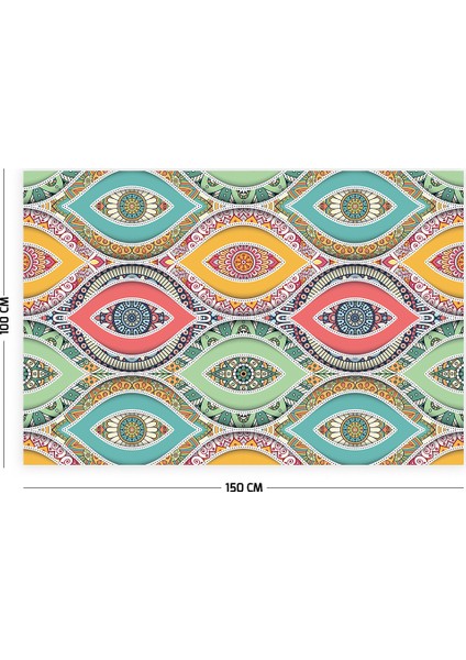 Mandala Göz Duvar Örtüsü Halısı 150 x 100 cm fiyatları