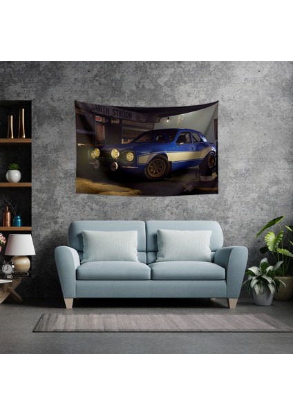 Fast And Furious Araba Duvar Örtüsü Halısı 150 x 100 cm
