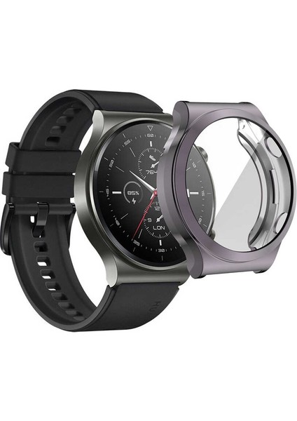 - Huawei Watch GT2 Pro - Kasa ve Ekran Koruyucu - Gard 02 - Gri - T15776