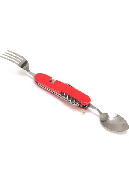 Kumanya Bıçağı Katlanabilir Bıçak, Kaşık ve Çatal Seti Büyük Boy