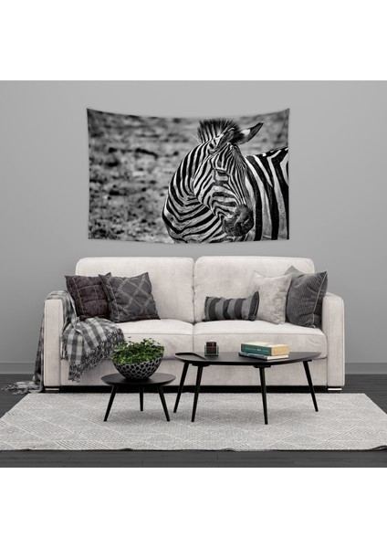 Zebra Duvar Örtüsü Halısı 70 x 100 cm