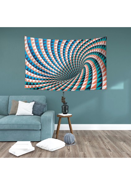Tribal Hipnoz Duvar Örtüsü Halısı 70 x 100 cm