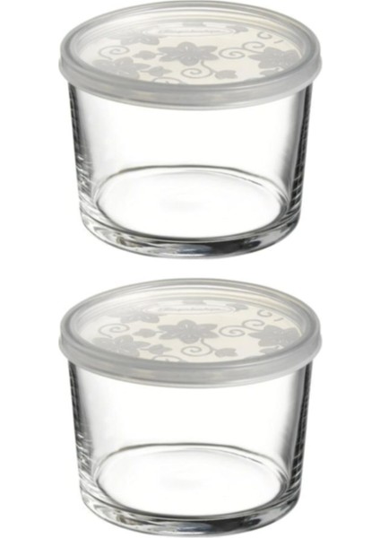 Bistro 2'li Cam Saklama Kabı