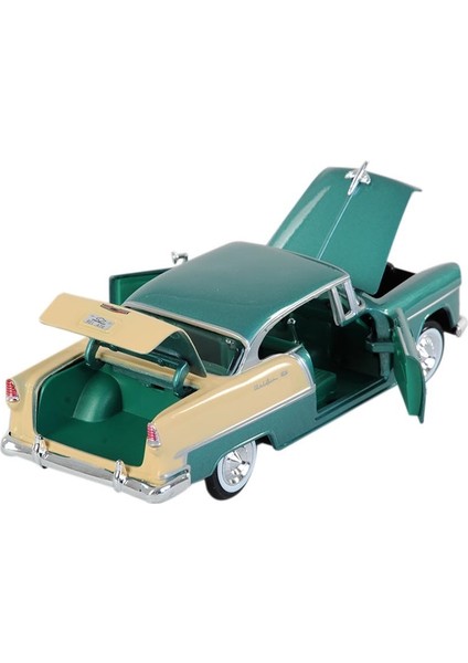 Metal 1955 Chevy Bel Air Yeşil 1:24 Ölçek modelleri