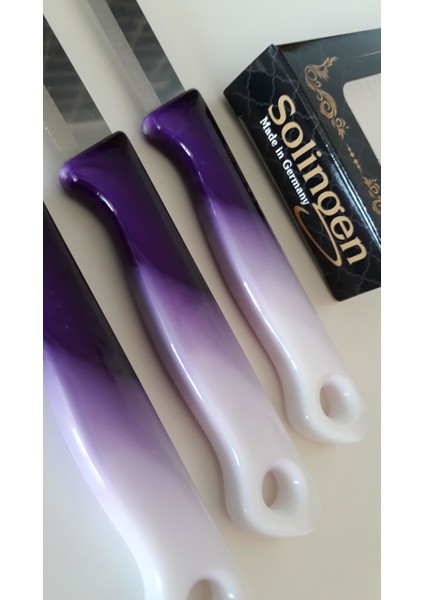 3 Adet Ebruli Mor Meyve Bıçağı fiyatları