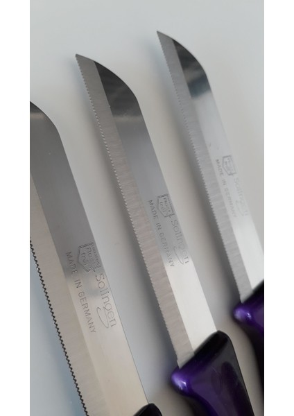 3 Adet Ebruli Mor Meyve Bıçağı modelleri