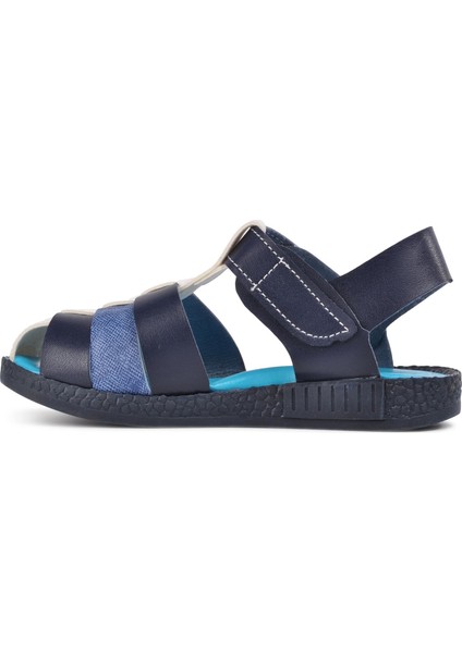 210111 Lacivert-Kot-Beyaz Comfort Erkek Çocuk Sandalet fiyatları