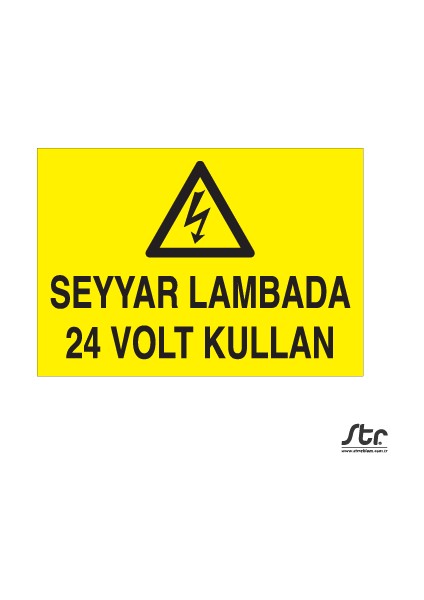 Seyyar Lambada 24 V Kullan 20 x 30 cm