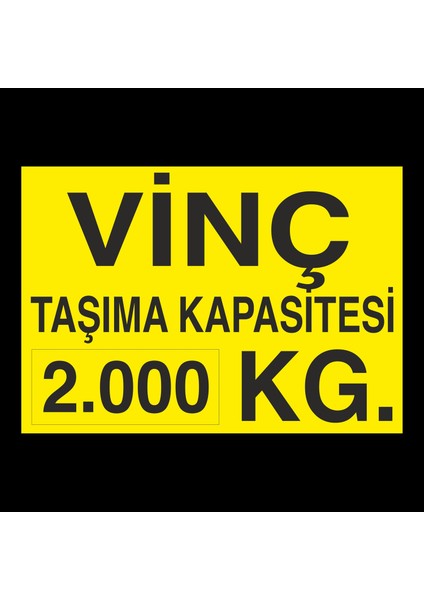 Vinç Kapasite 2 Ton 20 x 30 cm