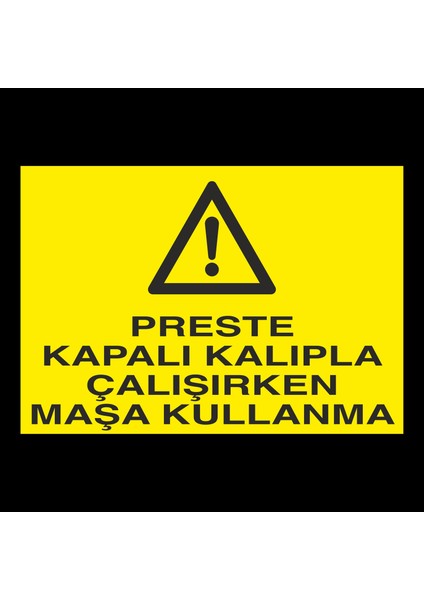 Preste Kapalı Kalıpla Çalıken Maşa Kullanma 20 x 30 cm