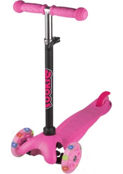 Rookie Rookie Fuşya 3 Tekerli Işıklı Mini Scooter