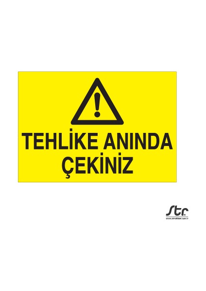 Tehlike Anında 20 x 30 cm