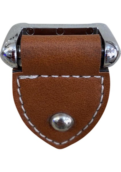Deri Kulp 32 mm Parlak Krom Taba Hael