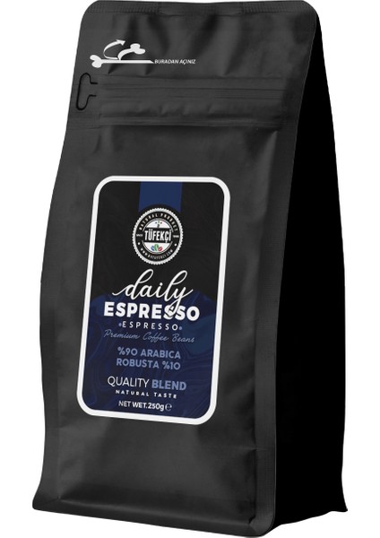 By Tüfekçi Espresso Daily Çekirdek Kahve 250 gr