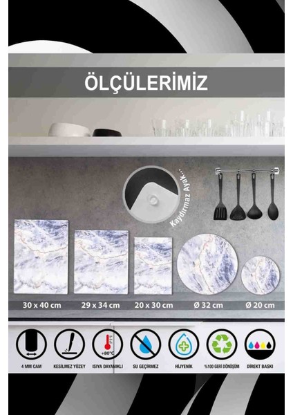 Cam Kesme Tahtası - Cam Kesme Tablası Model 53 30 cm x 40 cm