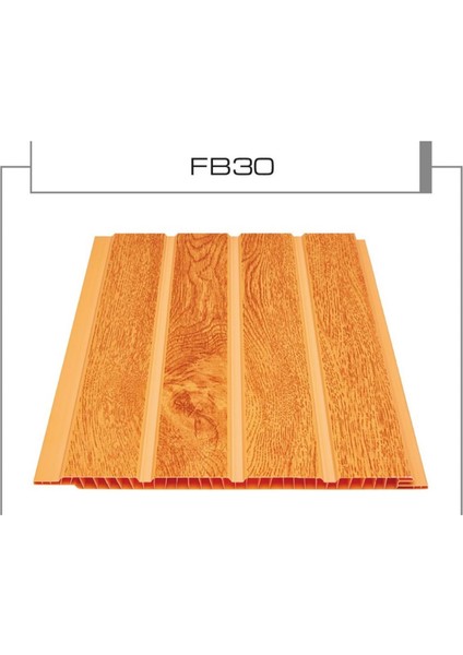 Pvc Tavanlık Plastik Tavan Ve Duvar Lambri Fugalı Meşe Lambri 150cm
