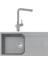 Urban Ubg 611-100 Tek Gözlü Granit Eviye + Active Plus Doccia Armatür (Stone Grey) 1