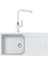 Urban Ubg 611-100 Tek Gözlü Granit Eviye + Active Plus Doccia Armatür (Bianco) 1