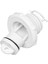 Drain Socket, Round, W/captive Plug, Ø46MM, White 1