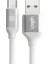 USB Type-C Silikon Kılıflı Data ve Hızlı Şarj Kablosu 1.2m Beyaz 1