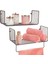 Metal Mutfak Banyo Duvar Rafı Havluluk 2 'li Set WD-103 1