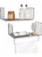 Metal Mutfak Banyo Duvar Rafı Havluluk 2 'li Set WD-103 3