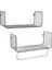 Metal Mutfak Banyo Duvar Rafı Havluluk 2 'li Set WD-103 4