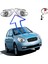Hyundai Accent Era Sağ+Sol Ön Far Şeffaf Sinyalli 2009--2011 3