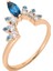 Pırlanta Mavi Rüya Taç Yüzük 0402R0008 2