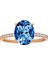 Pırlanta ve London Blue Topaz Taşlı Yüzük 0402R0012 1