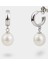 Mlini Sterling Silver Damla İnci Küpe 1