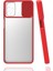 - Samsung Galaxy M31S - Kılıf Slayt Sürgülü Arkası Buzlu Lensi Kapak - Kırmızı - T15443 1