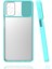 - Samsung Galaxy M31S - Kılıf Slayt Sürgülü Arkası Buzlu Lensi Kapak - Turkuaz - T15443 1