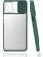 - Samsung Galaxy M31S - Kılıf Slayt Sürgülü Arkası Buzlu Lensi Kapak - Koyu Yeşil - T15443 1