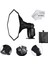 Tepe Kafa Flash Flaş Için 30CM Octagon Softbox Canon Nikon Yongnuo Pixel Godox 1