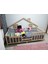 Ahşap Montessori Yatak Çocuk Yatağı Ahşap Beşik Bebek Karyolası Bebek Yatağı 70 x 130 cm 2