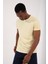 Sarı Erkek Basic Kısa Kol Standart Kalıp O Yaka T-shirt - 87911 4