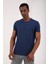 İndigo Erkek Basic Kısa Kol Standart Kalıp O Yaka T-Shirt - 87911 1