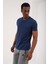 İndigo Erkek Basic Kısa Kol Standart Kalıp O Yaka T-Shirt - 87911 2
